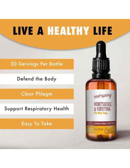 Tintura Herbal Madreselva y Forsythia root + spring 60 ml