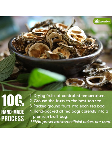 Té de Fruta de Melón Amargo Lavendium - 30 Bolsitas 100% Natural