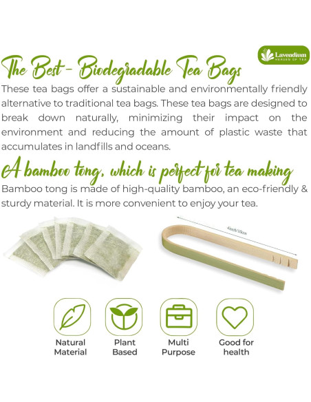 Té de Fruta de Melón Amargo Lavendium - 30 Bolsitas 100% Natural