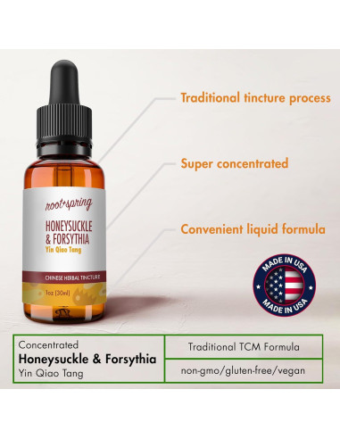 Tintura Herbal Madreselva y Forsythia root + spring 60 ml