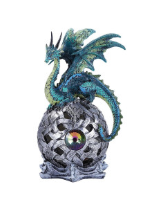 Figurita Decorativa Dragón Verde con Luz LED Pacific Giftware