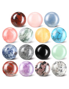 15 Esferas de Cristal Nuenen 25 mm para Meditación y Joyas