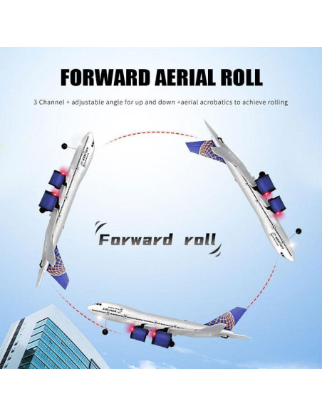 Avión Eléctrico RC Airbus A380/747 2.4G - EPP - 2 Baterías