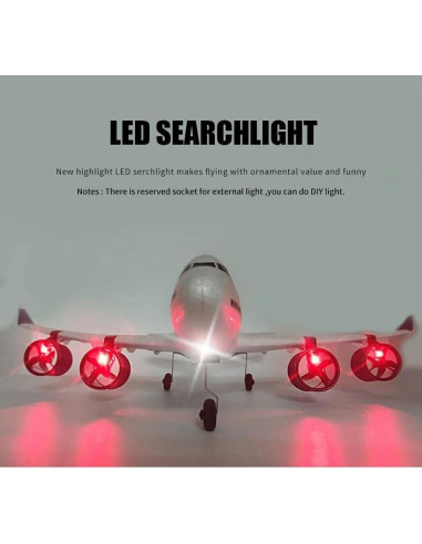 Avión Eléctrico RC Airbus A380/747 2.4G - EPP - 2 Baterías