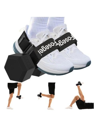 Accesorio de Pie para Mancuernas Fosegei Ajustable Negro