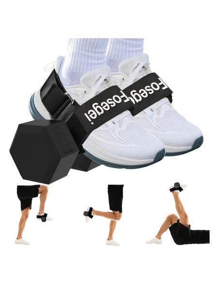 Accesorio de Pie para Mancuernas Fosegei Ajustable Negro