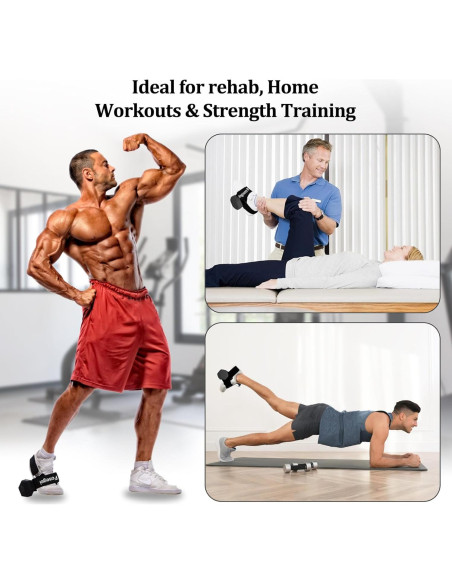 Accesorio de Pie para Mancuernas Fosegei Ajustable Negro