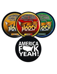 Muestra Variedad 3 Latas Hooch Herbal Snuff Corte Fino + Funda