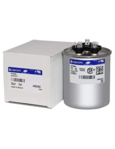Capacitor Redondo GE Reemplazo OEM 35+5 uf 440 Volt