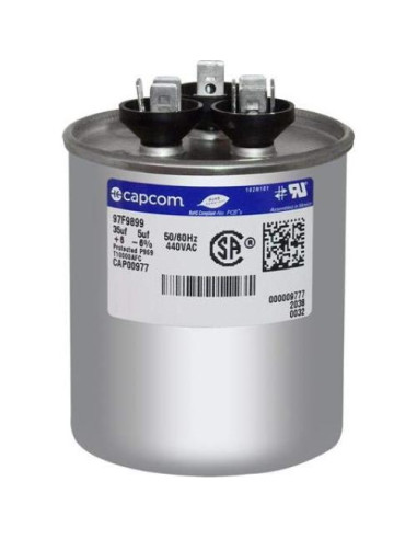 Capacitor Redondo GE Reemplazo OEM 35+5 uf 440 Volt