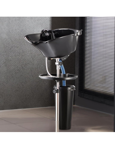 Lavabo de Champú Portátil VEVOR Ajustable con Ducha y Drenaje