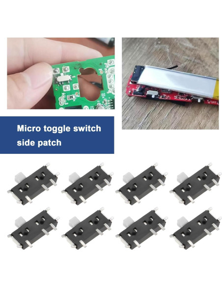 40 Interruptores Deslizantes MSK12C01 7 Pines 12V 0.1A