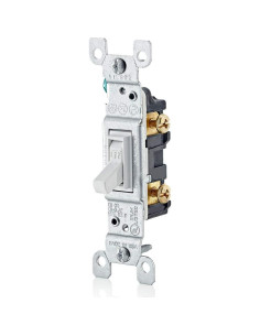 Interruptor de Palanca Leviton 15A 120V Blanco Paquete de 10 2