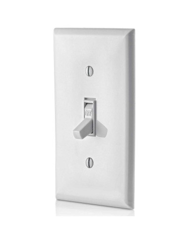 Interruptor de Palanca Leviton 15A 120V Blanco Paquete de 10