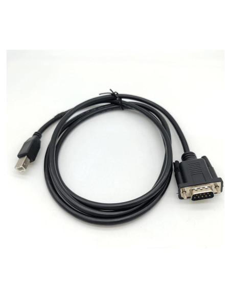 Cable Adaptador USB B Macho a DB9 Macho RS232 1.5m GXMRHWY