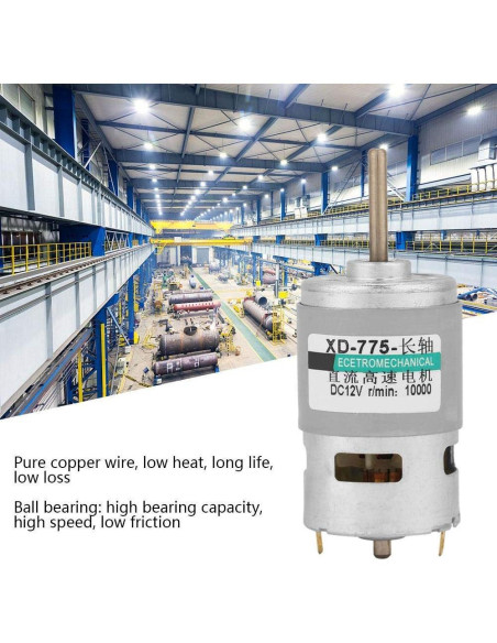 Motor DC 775 Hilitand 12V 10000RPM Alta Potencia