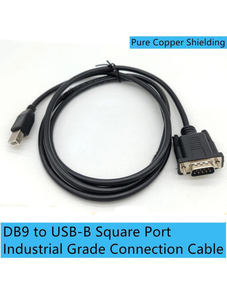 Cable Adaptador USB B Macho a DB9 Macho RS232 1.5m GXMRHWY