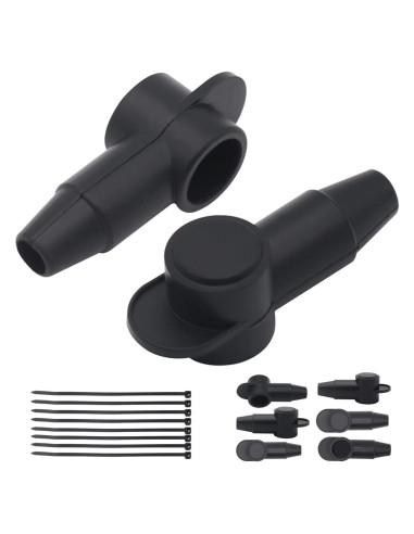 Cubiertas de Conectores de Terminal de Silicona TIALECCI 8 Piezas