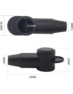 Cubiertas de Conectores de Terminal de Silicona TIALECCI 8 Piezas 2