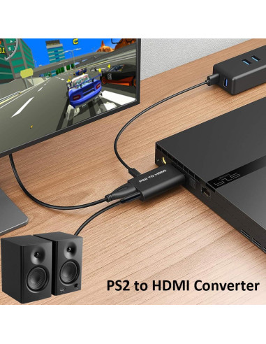 Adaptador Convertidor PS2 a HDMI Sartyee con Audio 3.5mm