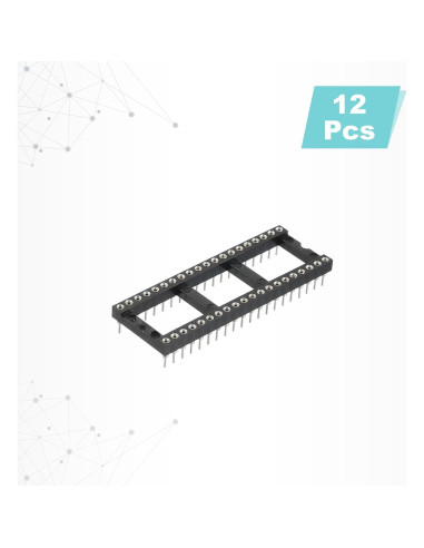 Adaptador de Zócalo DIP IC 12 Pcs MECCANIXITY 2.54mm