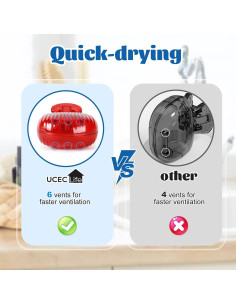 Cubiertas de Cepillo de Dientes UCEC 6 Pack - Protectores Viaje 2