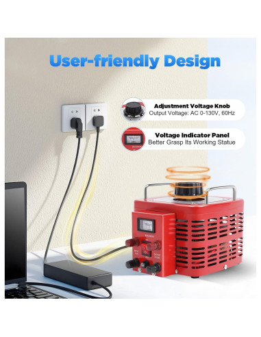 Transformador Variac 3000W TDGC-3KVA Regulador Voltaje 0-130V
