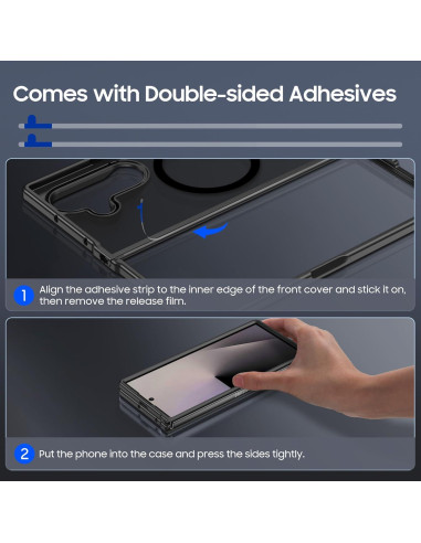 Funda Magnética MAKAVO para Samsung Galaxy Z Fold 7 Negra