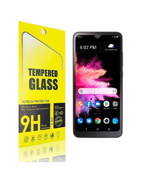 Funda Híbrida Dual + Vidrio Templado TCL 30 Z 4188C Azul