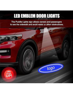 Luz de charco LED HAOGI para Ford Edge/Explorer/F150 2