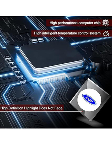 Luz de charco LED HAOGI para Ford Edge/Explorer/F150