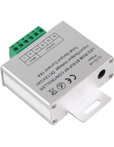 Controlador LED RGB 12V-24V 18A Minbow con Control Remoto