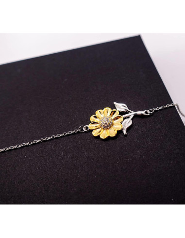 Pulsera de Girasol para Controlador de Tráfico Aéreo - Plata .925