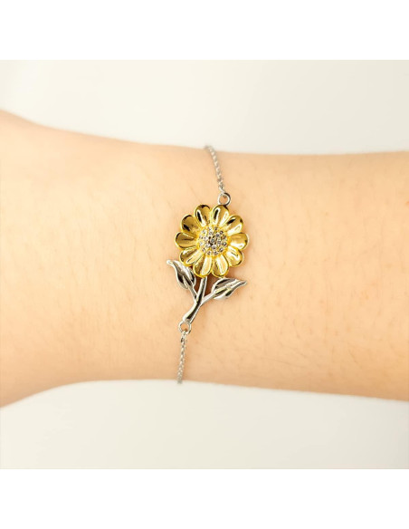 Pulsera de Girasol para Controlador de Tráfico Aéreo - Plata .925