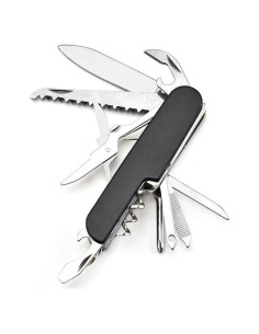 Cuchillo de bolsillo multifuncional Genérico 11 en 1 Negro
