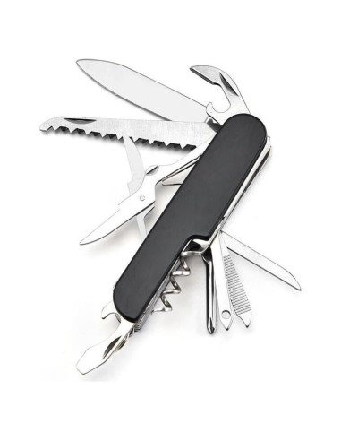 Cuchillo de bolsillo multifuncional Genérico 11 en 1 Negro
