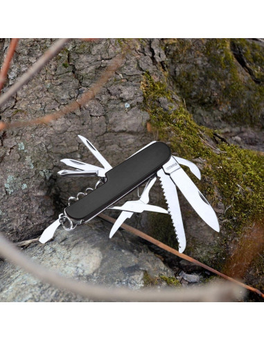 Cuchillo de bolsillo multifuncional Genérico 11 en 1 Negro