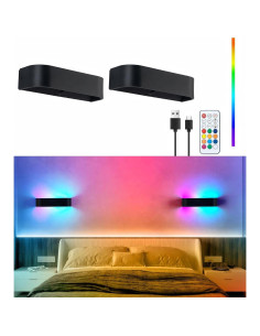 Luz de Pared LED Inalámbrica KwatTsz RGB 12 Colores 6000mAh 2