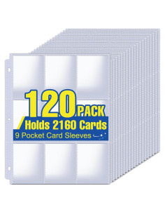Fundas para Tarjetas ZENOWICK 120 Páginas 2160 Tarjetas