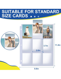 Fundas para Tarjetas ZENOWICK 120 Páginas 2160 Tarjetas 2