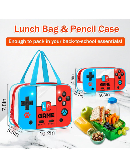 Mochila Transparente SHPMXUPW 3PCS para Niños y Niñas Gamer