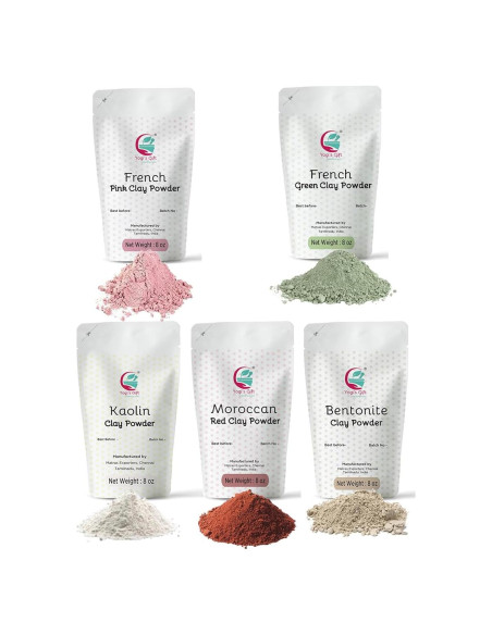 Paquete de 5 Arcillas para Jabones y Máscaras Yogi's Gift - 8oz