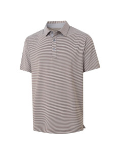 Camisa Polo de Golf para Hombres Blue Clover - Manga Corta Rayas