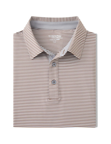 Camisa Polo de Golf para Hombres Blue Clover - Manga Corta Rayas