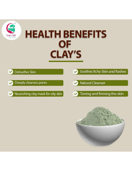 Paquete de 5 Arcillas para Jabones y Máscaras Yogi's Gift - 8oz