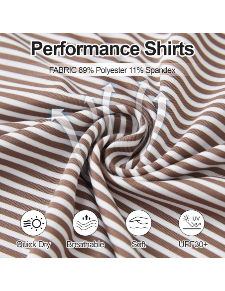 Camisa Polo de Golf para Hombres Blue Clover - Manga Corta Rayas