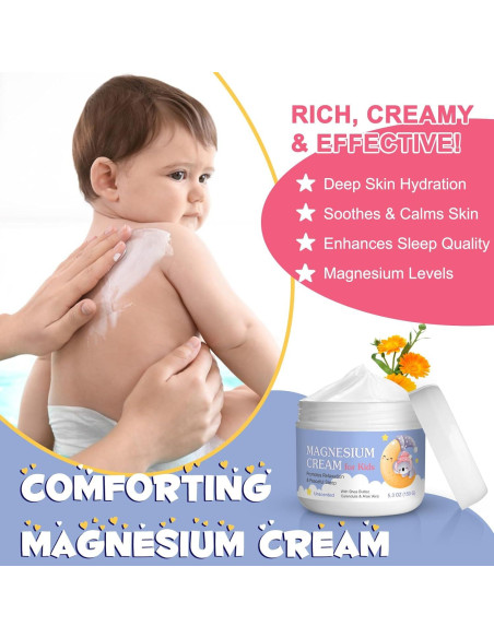 Crema de Magnesio para Niños Loción 100% Natural 191g