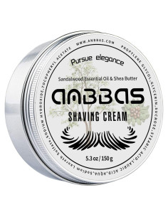 Crema de Afeitar Anbbas 150g Piel Sensible Sándalo Karité