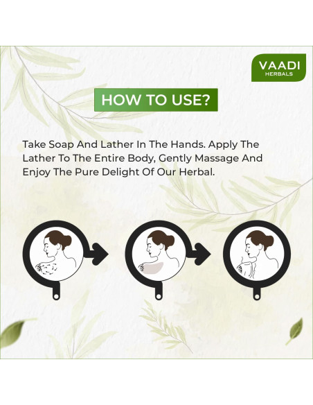 Jabón Refrescante de Limón y Albahaca Vaadi Herbals 75g x 6