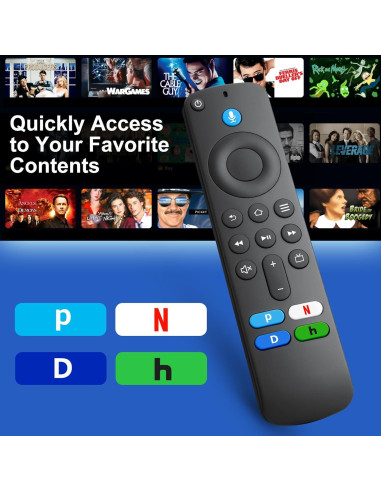 Control Remoto de Voz Angrox AMZ3 para TV Stick y TVs Inteligentes